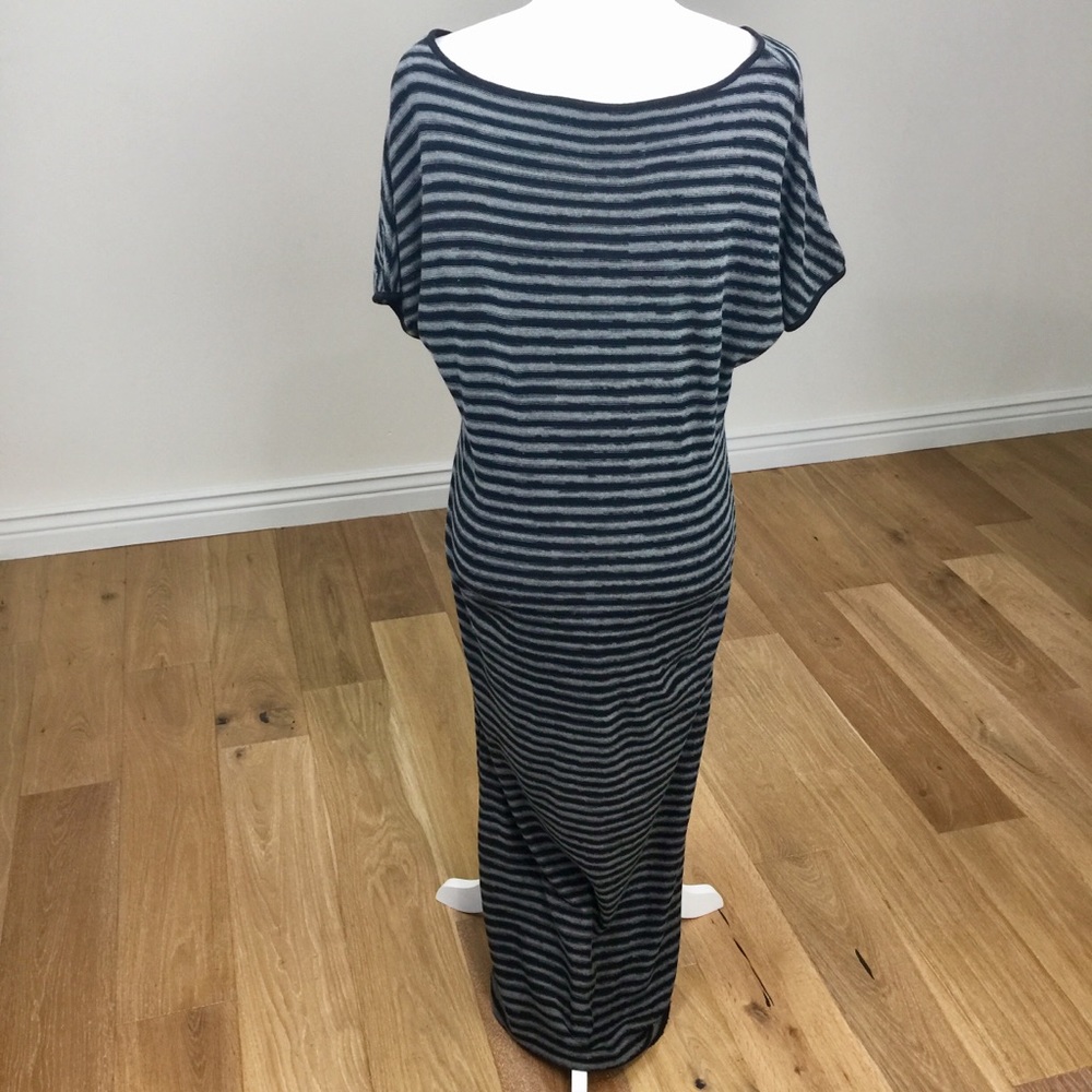 Striped Black and Gray Dress - Picture 5 of 8